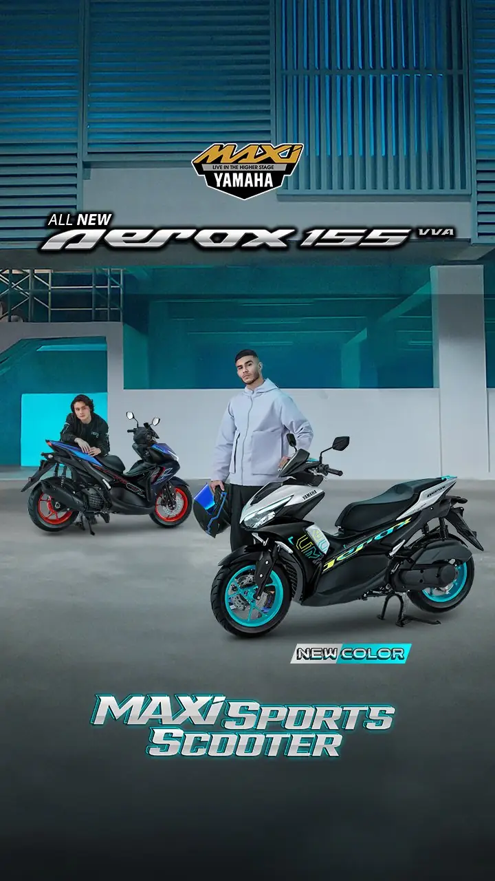 Yamaha All New Aerox155 Connected - harga OTR, promo dan kredit di Yamaha BRM Bandung