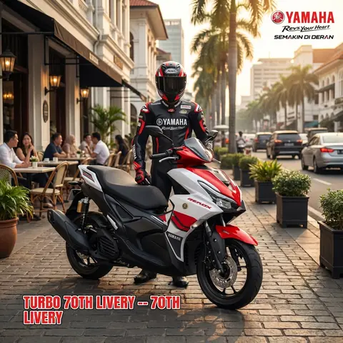 Aerox Alpha Turbo 70th Livery: Harga dan Bedanya