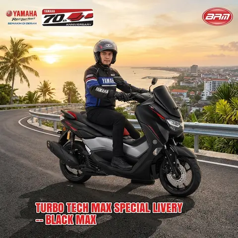 Review Fitur Nmax Turbo TECH MAX Special Livery 2026: Keunggulan Suspensi Performance Damper untuk Mobilitas Harian