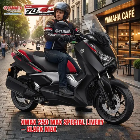 Review Fitur Xmax Connected XMAX 250 MAX Special Livery 2026: Kemewahan Berkendara dengan Sentuhan Desain Eksklusif