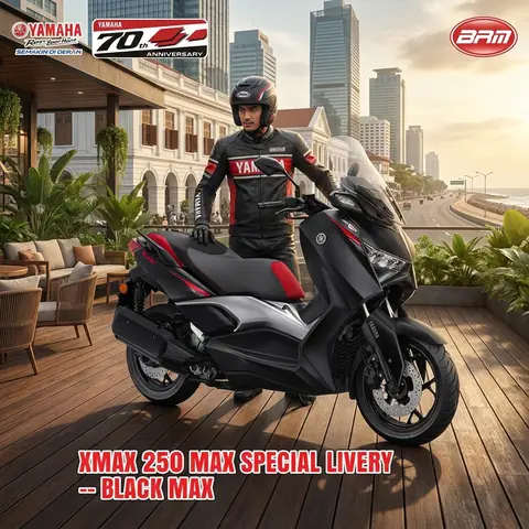 Simulasi Kredit Xmax Connected XMAX 250 MAX Special Livery 2026: Pilihan Paling Eksklusif di Yamaha Bintang Rejeki Motor