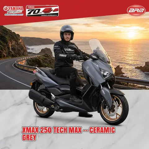Xmax Connected XMAX 250 TECH MAX 2026: Keunggulan Fitur Navigasi Garmin dan Kenyamanan Kursi Premium untuk Touring